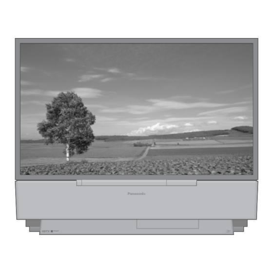 Panasonic PT-52DL10 Operating Instructions Manual