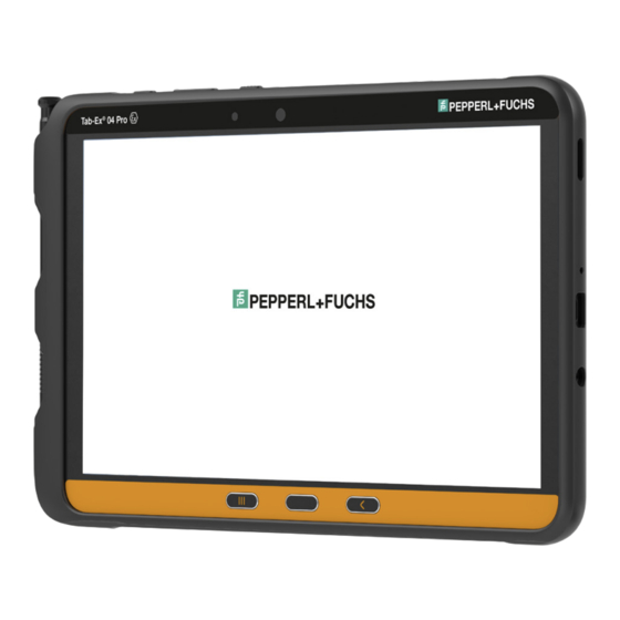 Pepperl+Fuchs Tab-Ex 04 Pro DZ2 Manuals