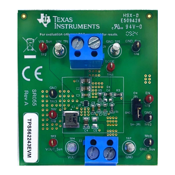 Texas Instruments TPS562243EVM User Manual