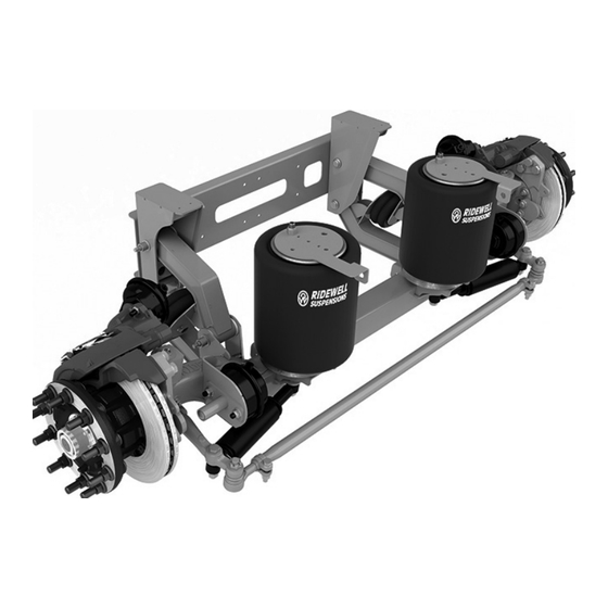 Ridewell Suspensions RSS-233T Installation And Service Manual