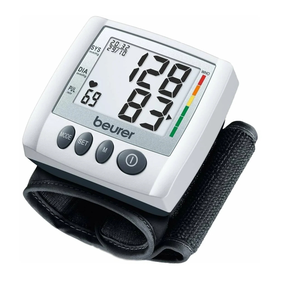 Beurer BC 30 Instructions For Use Manual