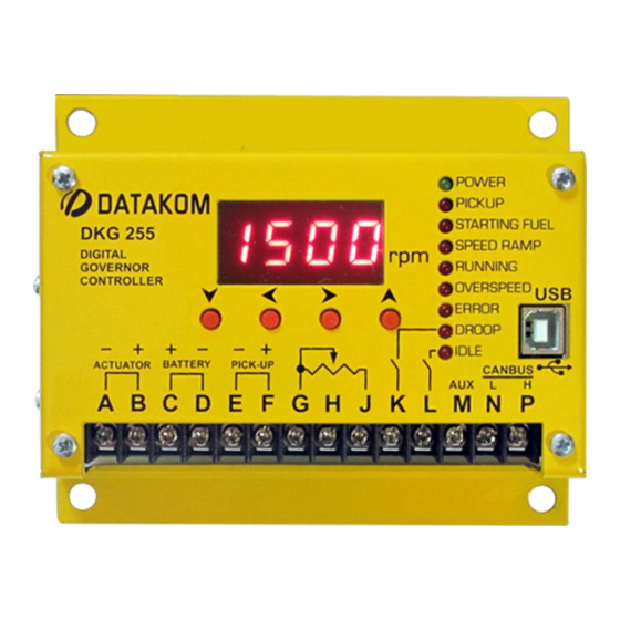 Datakom DKG-255 User Manual