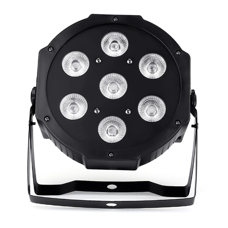 Shehds LED Flat Par 7x18W RGBWA+UV Light User Manual