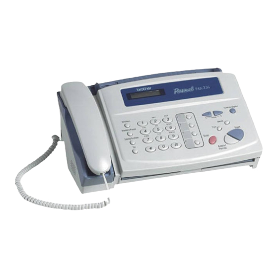 Brother FAX-235 Manuals