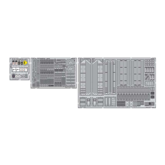 Eduard F-22 bomb bay Quick Start Manual