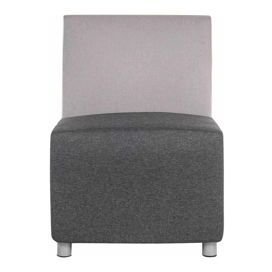 Teknik CUBE RECEPTION CHAIR MODULAR UNIT Instruction