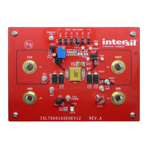 Intersil ISL75051ASEHEV1Z Manual