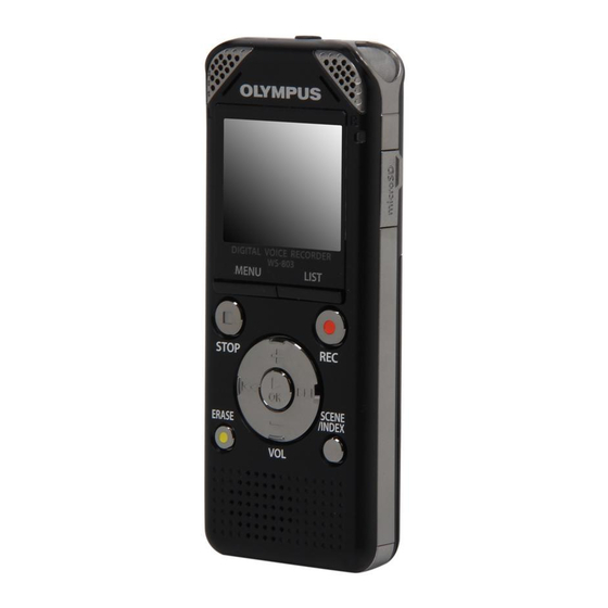 Olympus WS-801 Mode D'emploi