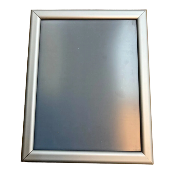 ROSE DISPLAYS ANOFRAME SQUARE WITH WINDOW MOUNTS Manual