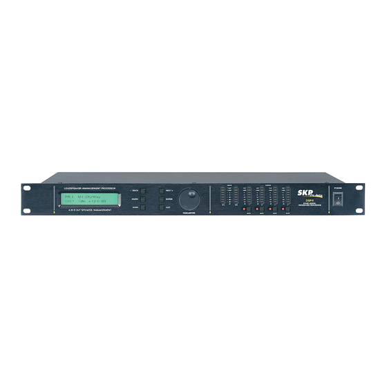 SKP Pro Audio DSP-4 Manuals