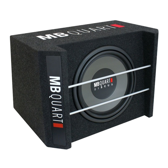MB QUART discus DSC304 Installation Manual