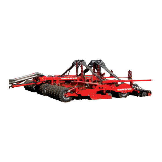 horsch Pronto 9 SW Operating Instructions Manual