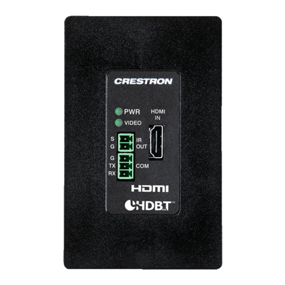Crestron DM-TX-4K-100-C-1G Do Manual