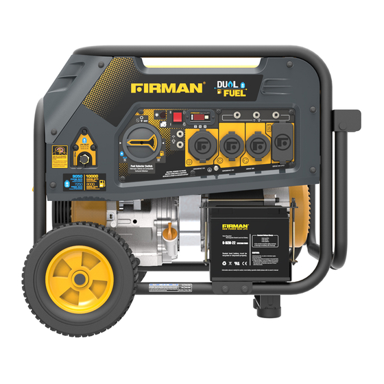 Firman H08051 Quick Reference Manual
