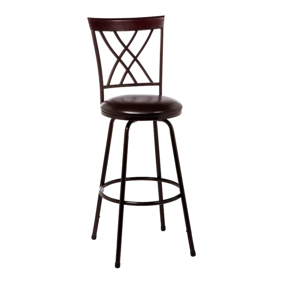 Hillsdale Furniture EASTMAN ADJUSTABLE BARSTOOL 5350-830 Assembly Instructions