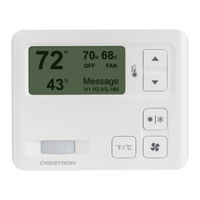 Crestron CHV-TSTAT-FCU-PIR-10-W-T Quick Start Manual