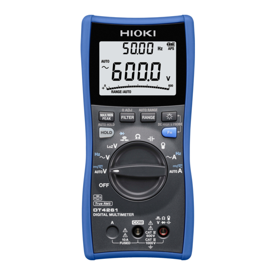 Hioki DT4261 Instruction Manual
