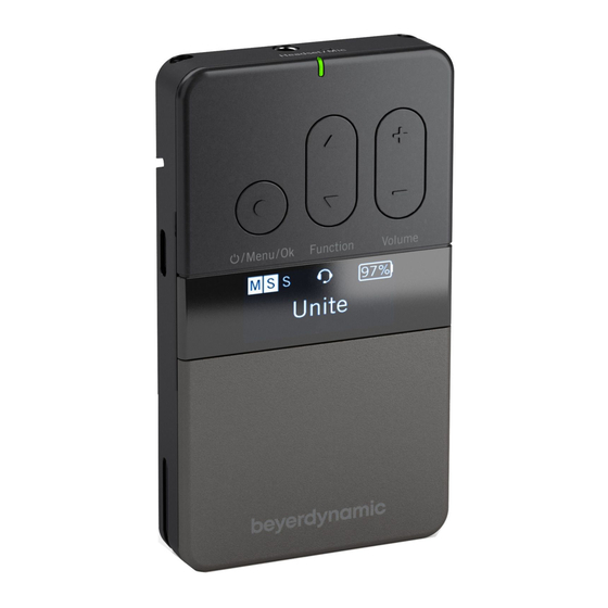 Beyerdynamic UNITE RP-T Manual