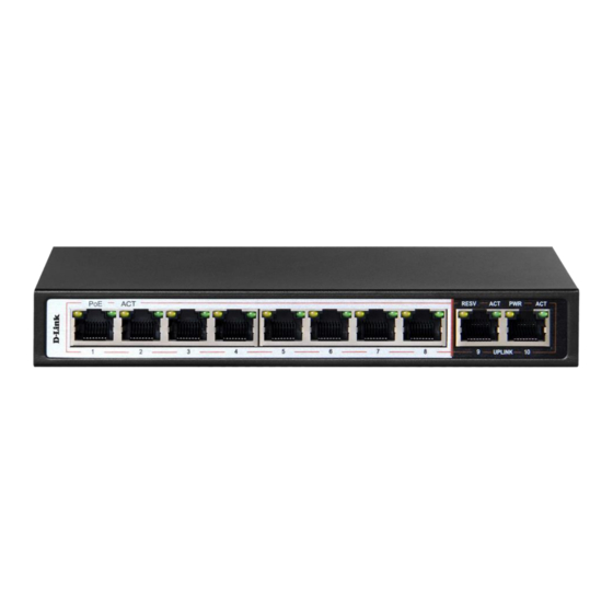 D-Link DES-F1010P-E Getting Started Manual