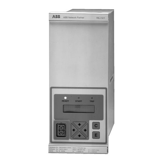 ABB REJ 521 Operator's Manual