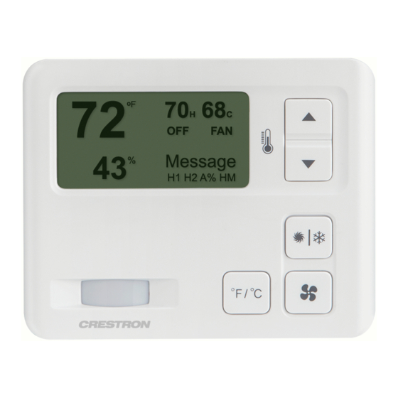 Crestron CHV-TSTAT-FCU-PIR-10-W-T Product Manual