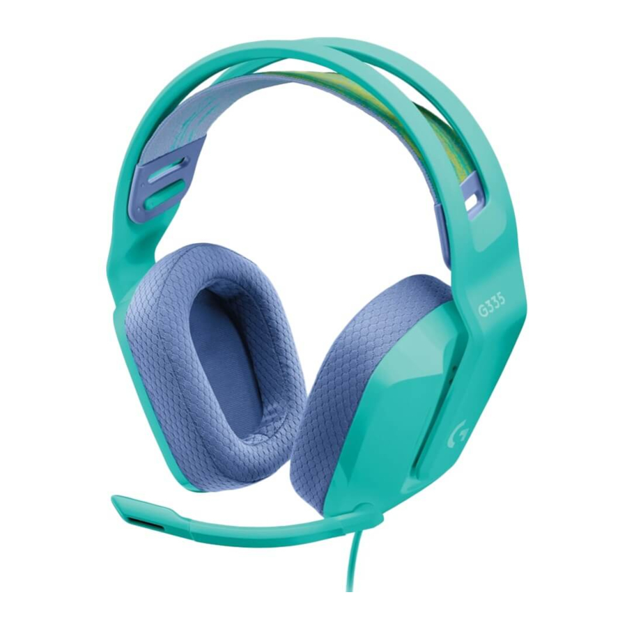 Logitech G335 - Wired Gaming Headset Manual