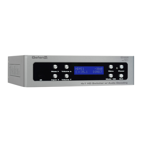 Gefen GTV-AUDDEC-N User Manual
