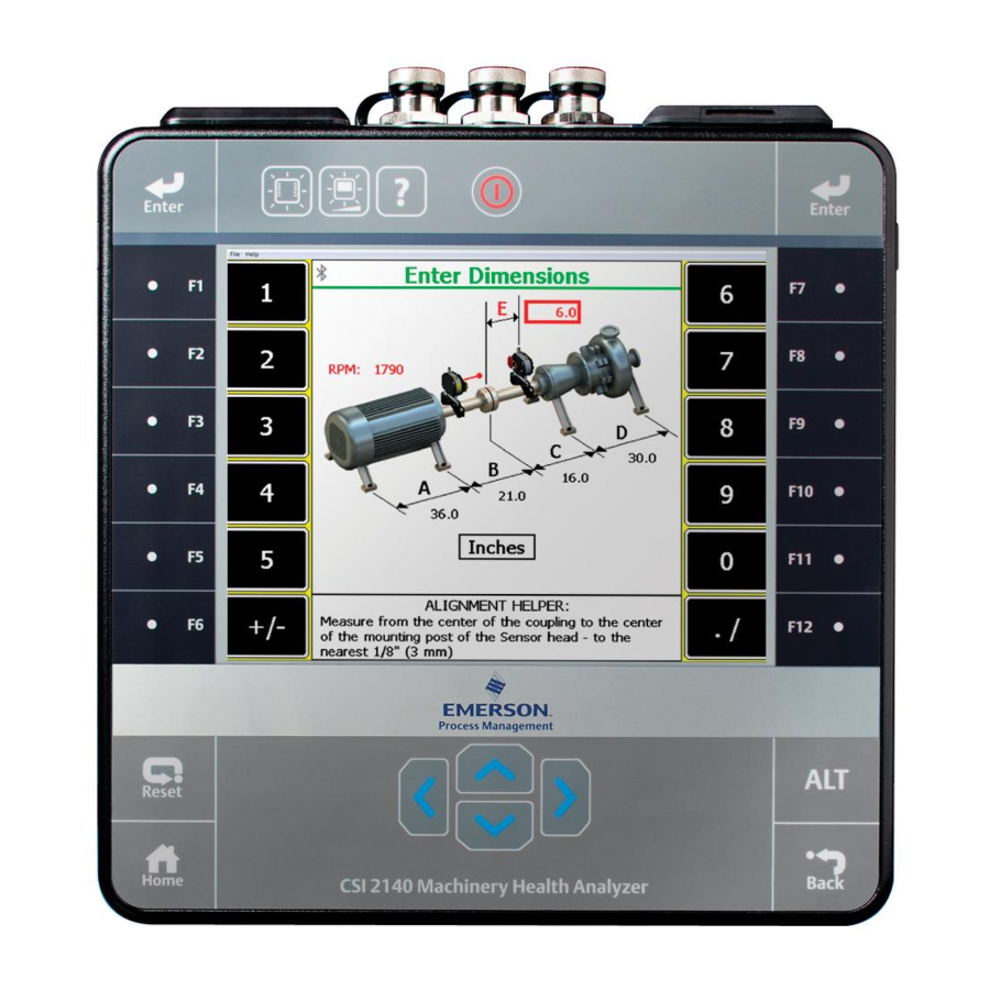 Emerson CSI 2140 Quick Start Manual