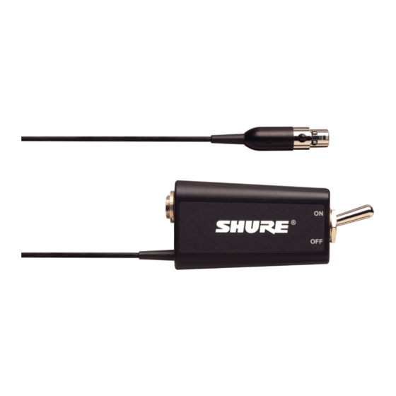 Shure WA661 User Manual