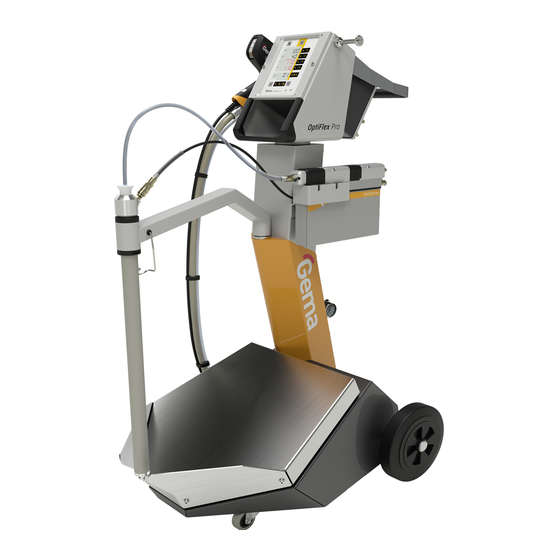 Gema OptiFlex Pro B Spray Operating Instructions And Spare Parts List