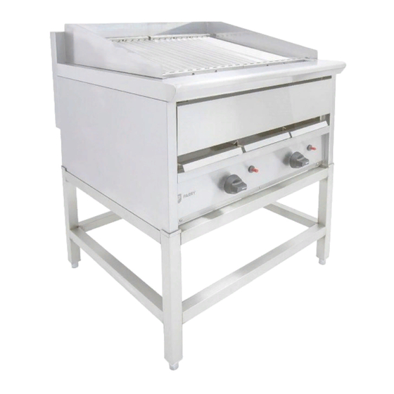 User Manuals: PARRY UGC8 Natural Gas Chargrill