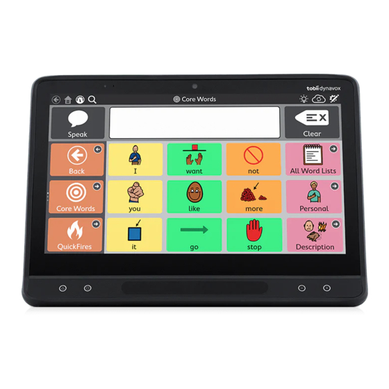 Tobii Dynavox I Series Getting Started Manual