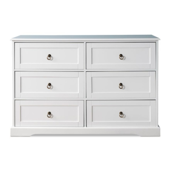 Mocka Hamptons Six Drawer Assembly Instructions Manual