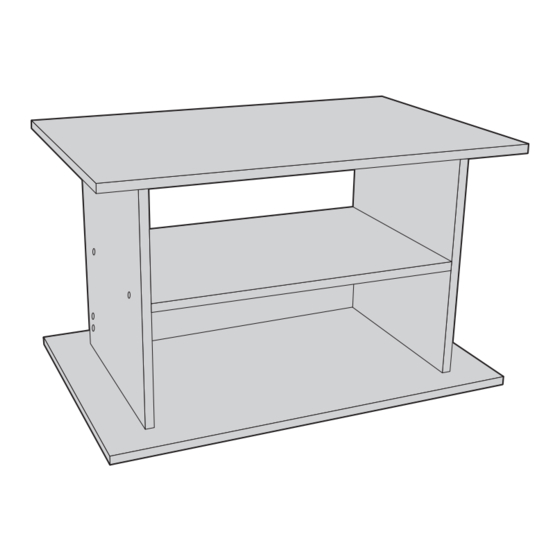Argos Beech Effect TV Bench 609/0162 Assembly Instructions Manual