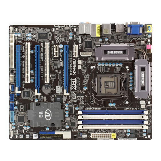 ASROCK Z68 EXTREME4 User Manual