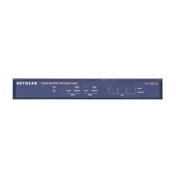 NETGEAR FVS336Gv1 - ProSafe Dual WAN Gigabit Firewall Setup Manual