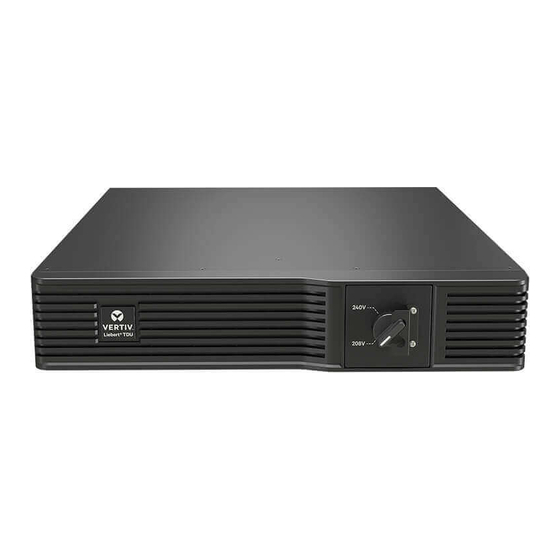 Vertiv Liebert TDU-3500RTL620 Quick Installation User's Manual