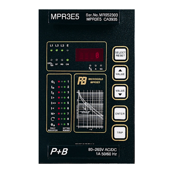 P&B MPR3E5 Manual