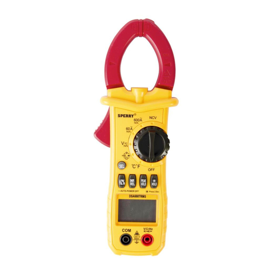 Sperry instruments DSA600TRMSR Operating Instructions Manual