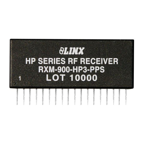 Linx Technologies RXM-900-HP3 Design Manual