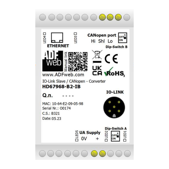 ADF Web HD67968-B2-IA User Manual