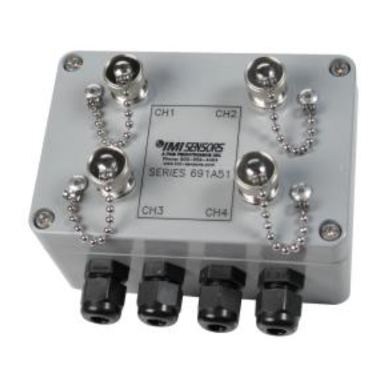 PCB Piezotronics IMI SENSORS Y691a51/04 Manuals