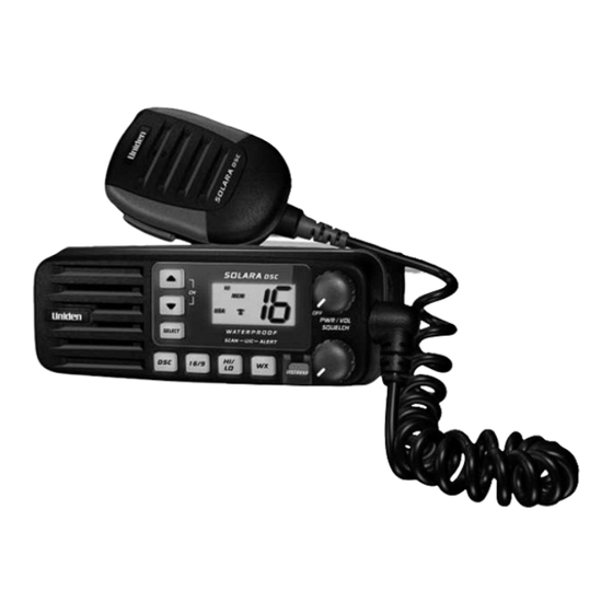 Uniden SOLARA DSC-BK Manual Del Usuario