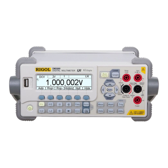 Rigol DM3068 User Manual
