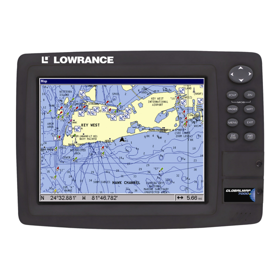 Lowrance GlobalMap 7000C Operation Instructions Manual