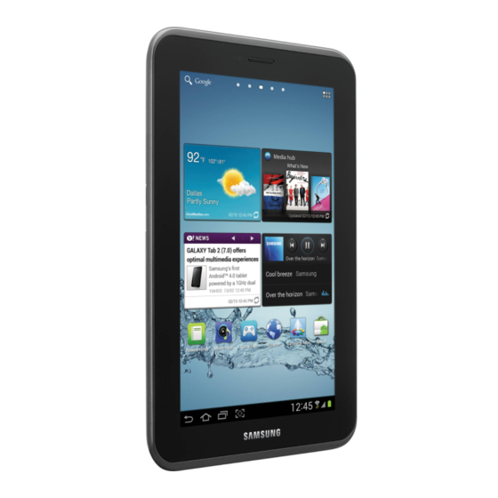 SAMSUNG GALAXY TAB USER MANUAL Pdf Download | ManualsLib