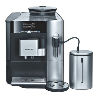 Siemens Coffee machine Instructions Manual