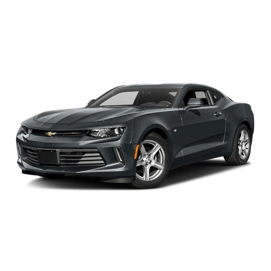 Chevrolet Camaro 2016 Reference Manual