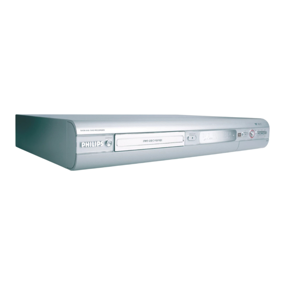 Philips DVDR610 Quick Use Manual