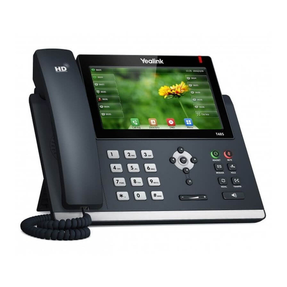 Yealink SIP-T48S Quick User Manual